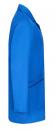Preview: The image shows a solid blue blazer made from smooth material. It features a classic cut with a lapel collar and a chest pocket on the left side.