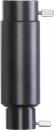 Preview: The image shows a cylindrical, black object with two lateral screws. It has a flat surface at the ends. It could be a part of a technical device.