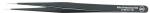 Preview: Das Bild zeigt eine schmale, schwarze Pinzette mit spitzen Enden. Auf der Seite steht ?Ultra Precision 635? in weißen Buchstaben. Sie wirkt hochwertig und ist für feine Arbeiten geeignet.