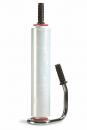 Preview: The image displays a roll of transparent, thin film material. It features two grippy handles, one on the top and one on the side, which make it easy to unroll.