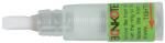 Preview: The image shows a small, transparent bottle with a white applicator. There is a green label on the bottle with instructions and the word 