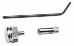 Preview: The image displays three tools: a silver screw head with threading, a cylindrical metal piece, and an Allen wrench. The parts are suitable for assembly or repair work.