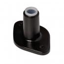 Preview: The image shows a black component, usually made of plastic, with a round opening on the top. It has a flat, rectangular base with holes for mounting.
