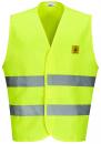 Preview: ESD High-visibility vest yellow, siwzes S - 3XL
