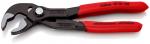 Preview: The image shows a branched pliers with long, red handles. The plier heads are black and have a textured edge to grip various objects.