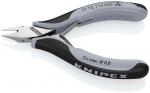 Preview: The image shows a small, pointed pair of pliers with gray and black handles. The pliers have a curved body and a sharp cutting edge, suitable for precise cutting.