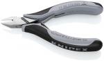 Preview: The image shows a precise pair of pliers with gray and black handles. It has a slim, flat tip for gripping and cutting, suitable for delicate tasks.