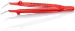 Preview: The image shows a red-painted pliers with two curved, pointed ends. It has a non-slip handle and the inscription 