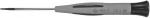 Preview: The image displays a slim screwdriver with a gray handle and a black end. The tip is narrow and sharp, suitable for small screws. There is a number on the handle.