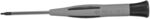 Preview: The image shows a screwdriver with an ergonomic, gray handle and a narrow, elongated blade. The blade features a Phillips head, ideal for screwing.