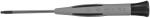Preview: The image shows a screwdriver with a long, thin metal shaft and an ergonomic gray handle that has black rubber inserts for better grip.