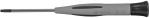 Preview: The image shows a silver screwdriver with a long, thin handle. The handle is gray with black rubber trim, providing good grip. The tip is designed for Torx screws.