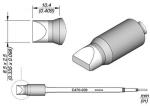 Preview: The image shows a technical component in three views. It has a cylindrical shape with a chamfered tip, and dimensions are provided in millimeters.