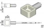 Preview: The image shows a technical drawing of a square tool with a cylindrical handle. Dimensions in millimeters are provided, clarifying the dimensions of the tool.