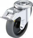 Preview: The image displays a single, metallic roller system. The roller is gray and round, with a silver bracket. At the top, there is a hole for mounting, next to a small spring.