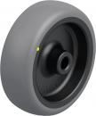 Preview: The image shows a gray wheel with a black inner core. It has a smooth surface and a yellow dot on the side. The wheel is round and hollow in the center.