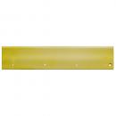 Preview: The image displays a long, rectangular metallic plate in yellow. It features three evenly spaced holes and has a smooth surface with a slight shine.