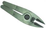 Preview: The image shows a pair of pliers with two long, flat handles, a round spring, and a pointed opening at the front. The pliers are made of metal and have a matte finish.