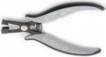 Preview: The image shows a special pair of pliers with gray rubber grips. The pliers have a spring-loaded opening and a small cutting edge at the tips, ideal for precise work.