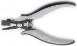 Preview: The image shows a special pair of pliers with ergonomic handles. The handles are gray with black accents, and the pliers have a spring-loaded opening. They are sturdy and suitable for precise work.