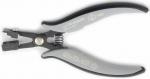 Preview: This is a pair of pliers with gray, ergonomic handles and a spring-loaded opening. The head has a sharp edge for cutting. Ideal for precise work.