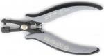 Preview: This is an ergonomic type of pliers with gray, rubberized grips. The pliers have movable jaws and a spring that facilitates opening. It is intended for precise work.