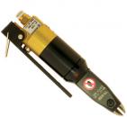 Preview: The image displays a handheld, cylindrical tool with a metallic casing. It features a gold and black color scheme, a trigger mechanism, and is designed for precision work.
