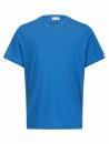 Preview: The image shows a simple, short-sleeved t-shirt in bold blue. It has a round neckline and is casually cut, without any special patterns or prints.