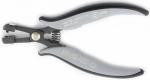 Preview: The image shows a pair of pliers with gray rubber grips and a black metal part. It has a special shape for precise gripping and a spring in the joint that opens the pliers.