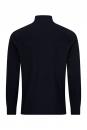 Preview: The image shows the back of a black sweater with a high collar. The fabric appears smooth and the sleeves are long. The shape is casual and modern.