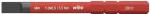 Preview: The image shows a slim, red plastic screwdriver with a black end. Technical details such as dimensions and brand (wiha) are printed on the surface.
