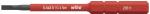 Preview: The image shows a red screwdriver with a short, black blade. On the handle, there are markings for size and torque, which serve to identify the tool.