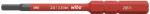 Preview: The image displays a narrow screwdriver attachment in red. It has a gray head and an engraved label with technical details and the brand name 