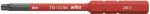 Preview: The image shows a slim screwdriver with a red handle and a metallic tip. On the handle, it reads 