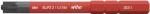 Preview: The image displays a screwdriver with a slim, red handle and a black screw head. The handle is embossed with the brand name and technical details.