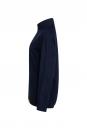 Preview: The image shows a dark, long-sleeved top in a side view. The collar is high-necked and the sleeves are long. It has a simple, straight shape.