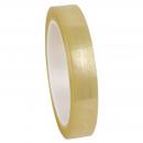 Preview: The image shows a roll of transparent tape on a white background. The roll has a smooth, shiny edge and is about as wide as a finger.