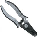 Preview: The image shows a gray and black garden shear with ergonomically shaped handles. The cutting blade is pointed, and there is a spring between the handles for automatic recoil.