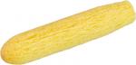 Preview: The image shows a long, narrow, cylindrical object in a bright yellow color with a soft, porous surface. It has a slightly rounded shape at both ends.