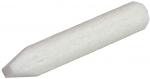 Preview: The image shows a white, cone-shaped object that tapers to a point at one end. It has a slightly rough texture and is about 10 cm long. It could be a pencil.