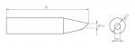 Preview: The image shows a technical drawing of a cylindrical object with a pointed shape. It has various diameters and length specifications: 29 mm long, with a diameter of 1.6 mm at the tip and 5.5 mm in the middle.