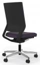 Preview: The office chair has a tall, straight backrest and a padded seat. It stands on a five-spoke base with casters and is designed in black and gray.
