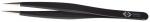Preview: The image shows a narrow, black tweezer with a graphite-coated surface. The tips are slightly beveled and metallic shiny, ideal for grasping fine objects.