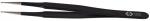 Preview: The image shows a black tweezer with fine, pointed tips. It has a smooth surface and is slightly curved to enable precise gripping. A logo is engraved on the side.