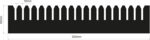 050.239.050.10.AS - PP Partition length 253 mm / height 50 mm / grid 10 mm ESD 