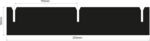 050.239.050.110.AS - PP Partition length 253 mm / height 50 mm / grid 110 mm ESD 