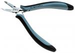 Preview: The image shows a two-handed pliers with long, narrow jaws. The handles are ergonomically designed, featuring a black and gray color scheme. It is suitable for precise tasks.