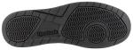 Preview: The image displays the black sole of a Reebok shoe. It features a non-slip tread with various patterns, including waves and diagonal grooves, for improved traction.