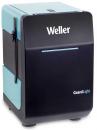 Preview: The image shows a small, rectangular device, primarily in black with blue accents. On the front, the 