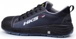 Preview: The shoe is black with gray and red accents. It has a low profile, thick sole, and laces. On the side it says 